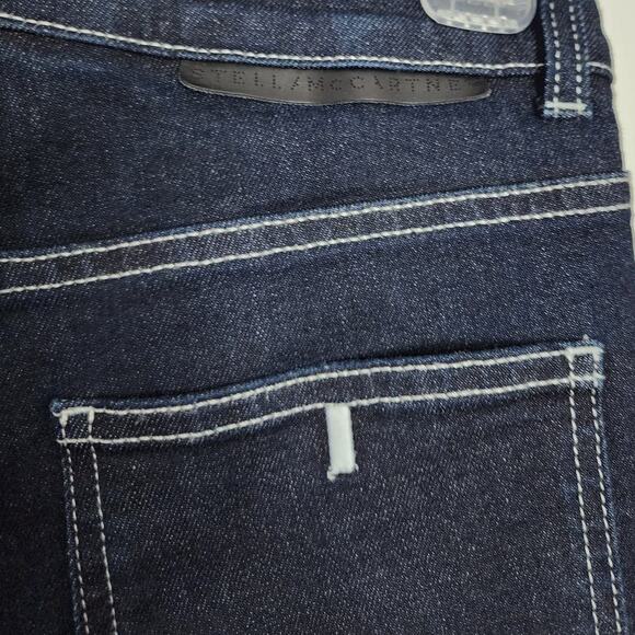 Stella McCartney 70s Flare Jeans with Patch Pockets Contrast Stitch Bell Bottoms - Picture 6 of 12